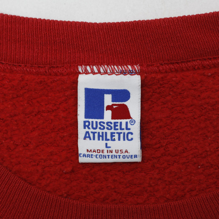 Vintage 90s Russell Athletic Graphic Sweatshirt Size L | Migration_Sweatshirts - Back View | Fashion Rerun