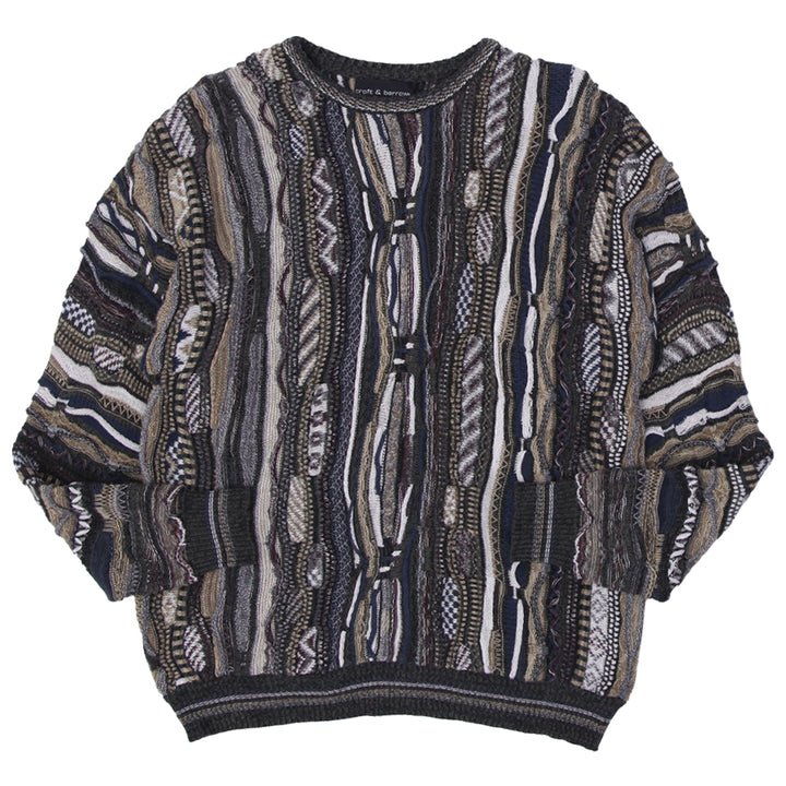 Vintage Croft & Barrow 3D Knit Sweater Coogi Style 90s Biggie Smalls
