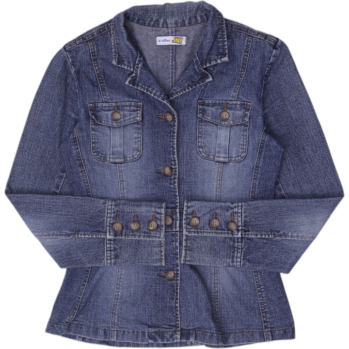 Y2K Ladies Le Château Junior Girl Wash Denim Blazer Jacket