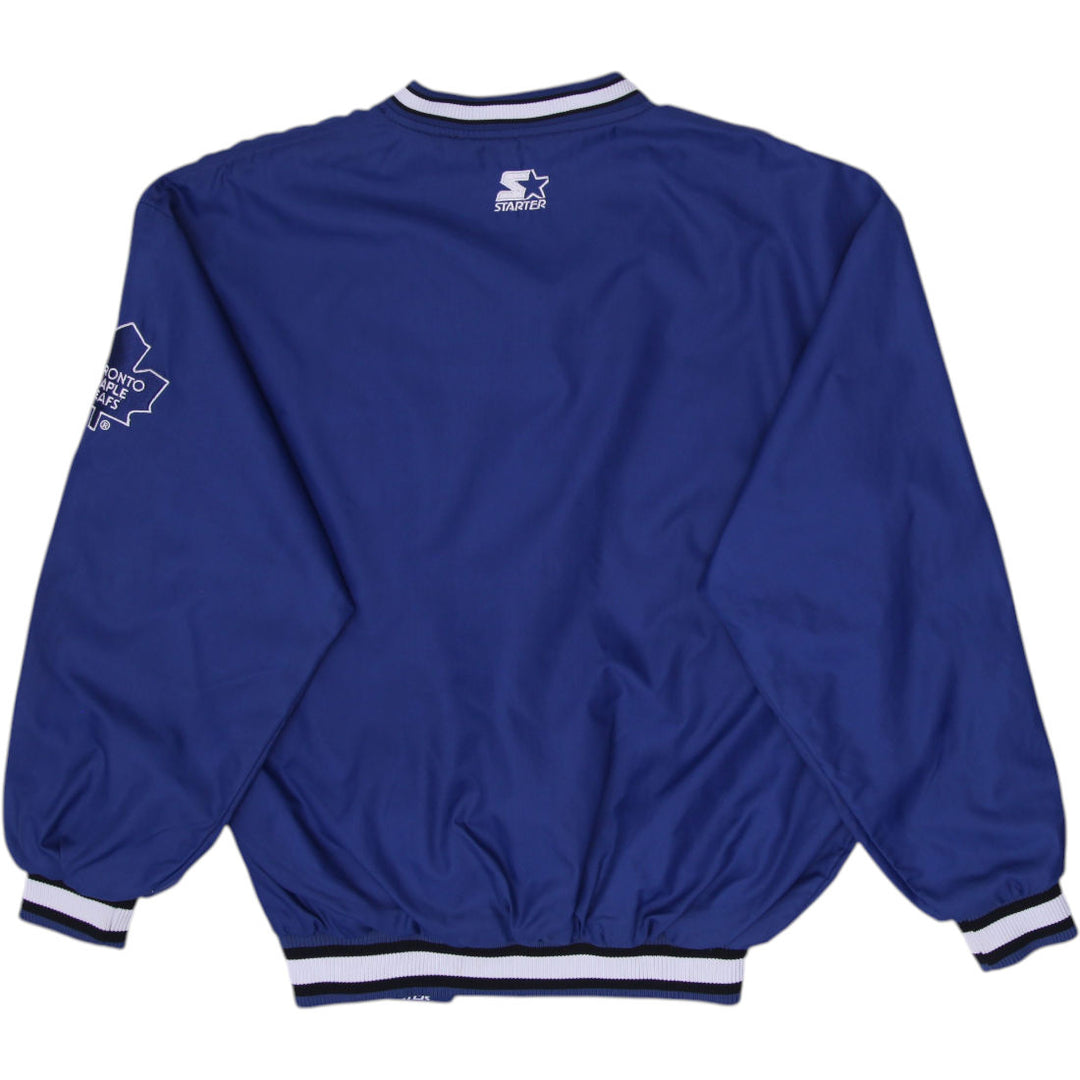 Vintage Mens Starter Maple Leafs Varsity Jacket Blue NHL