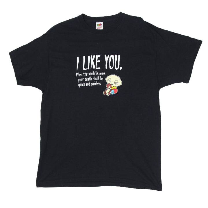 Vintage 2003 Stewie Griffin Family Guy I Like You T-Shirt