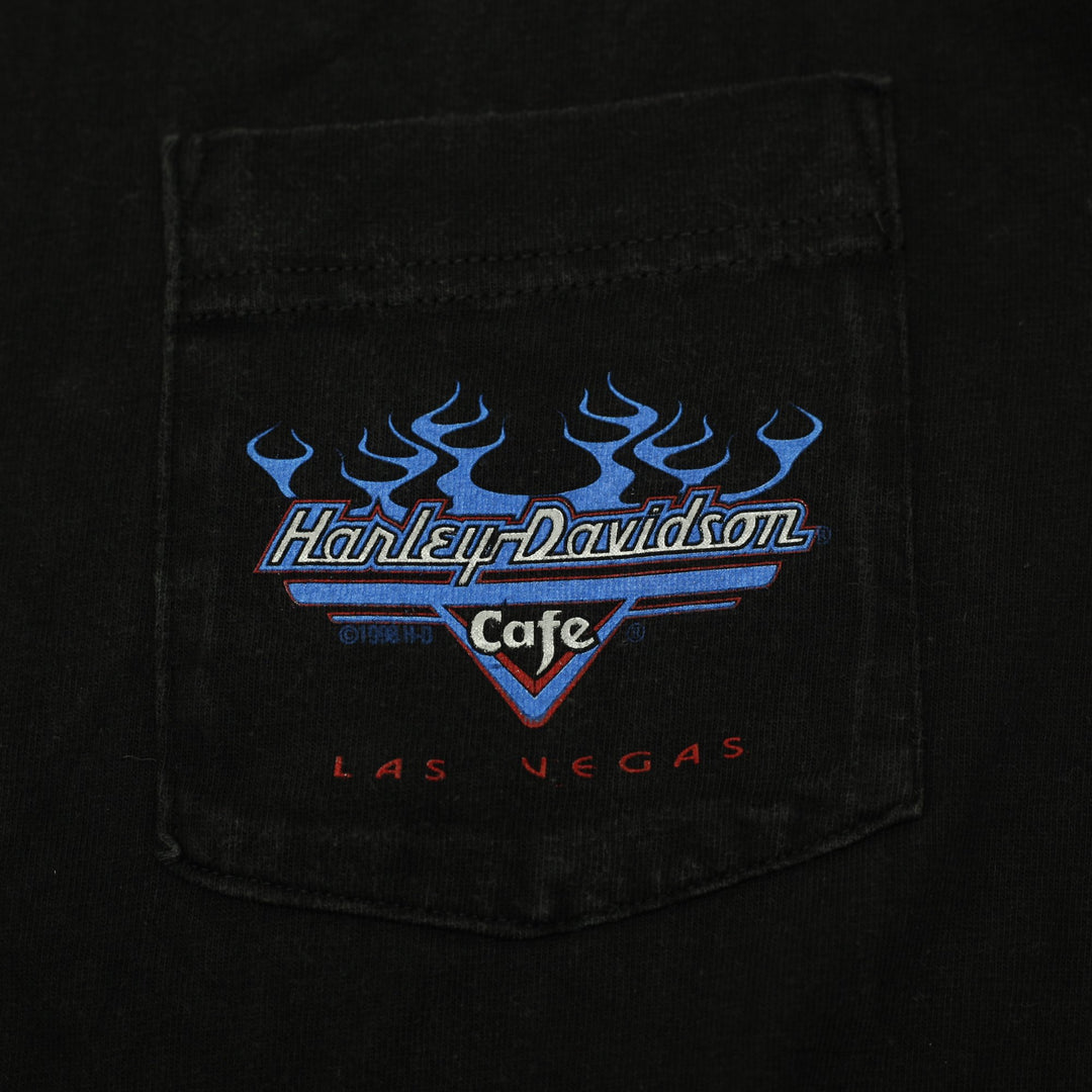 Vintage Harley-Davidson Cafe Las Vegas Pocket T-Shirt Size M