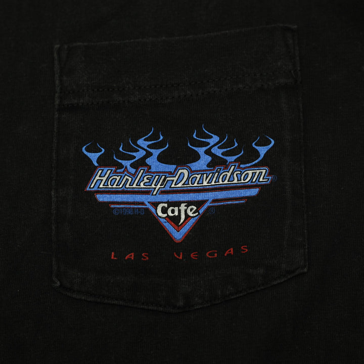 Vintage Harley-Davidson Cafe Las Vegas Pocket T-Shirt Size M