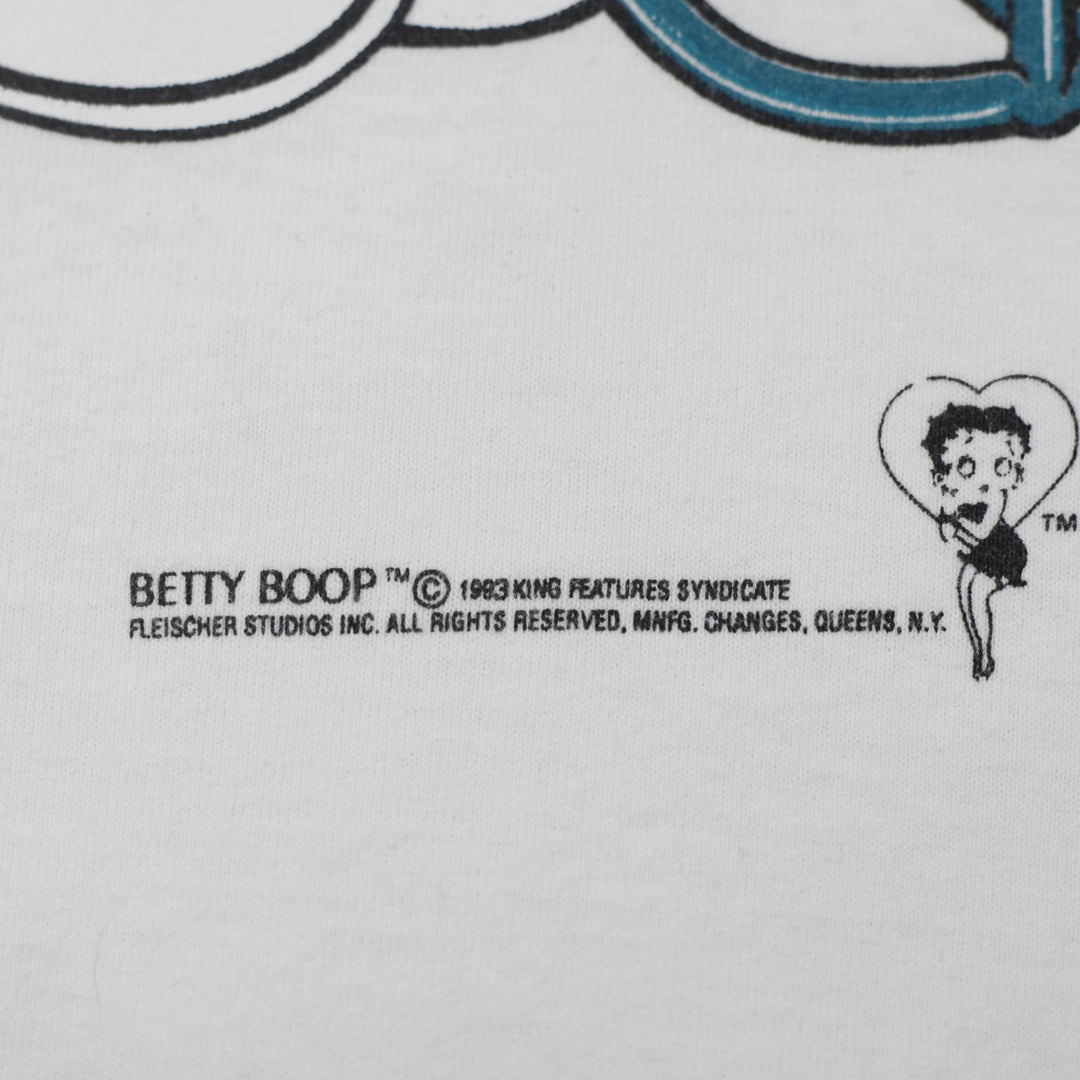 Vintage 90s Betty Boop Miami Dolphins NFL T-Shirt Changes Tag Made in USA Single Stitch Large