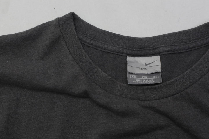 Rework Nike Black Fire Patchwork Mens T-Shirt PR256