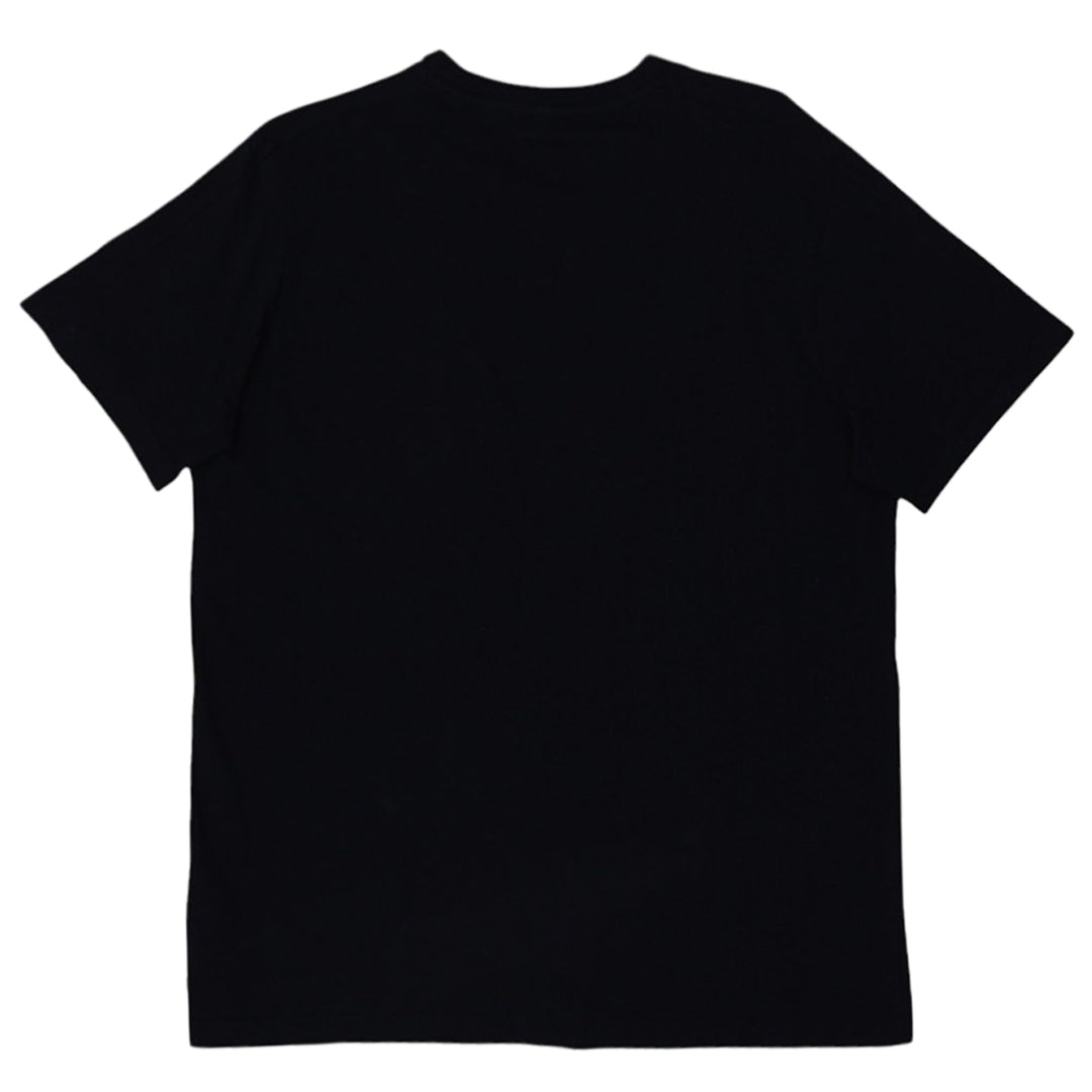 Mens Embroidered Adidas Logo Sleeve Striped T-Shirt