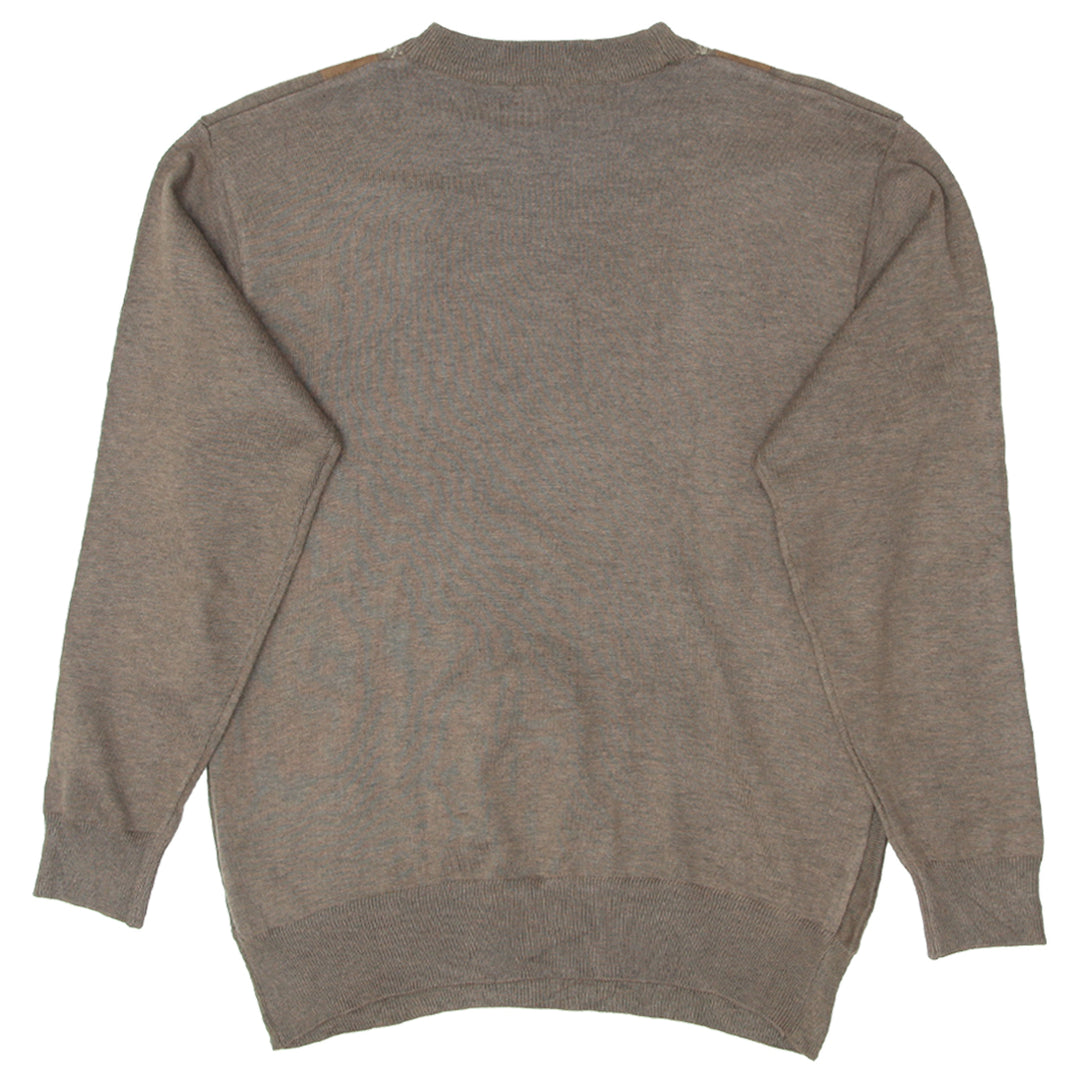 Vintage Sergio Louis Italian Knit Sweater Geometric Textured Panels Earth Tones Size L - Fashion Rerun Vintage Migration_Sweaters