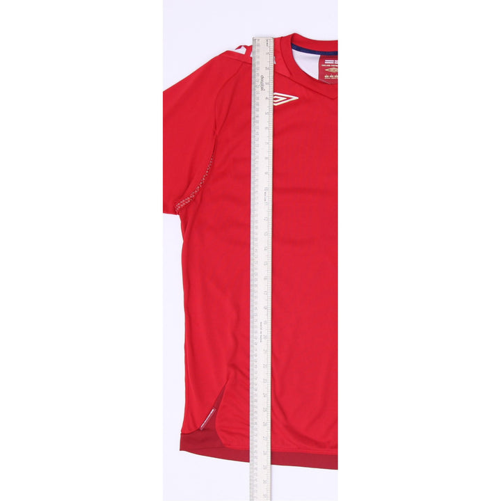 Mens England 2006-08 Away Football Jersey Umbro Red World Cup Size L