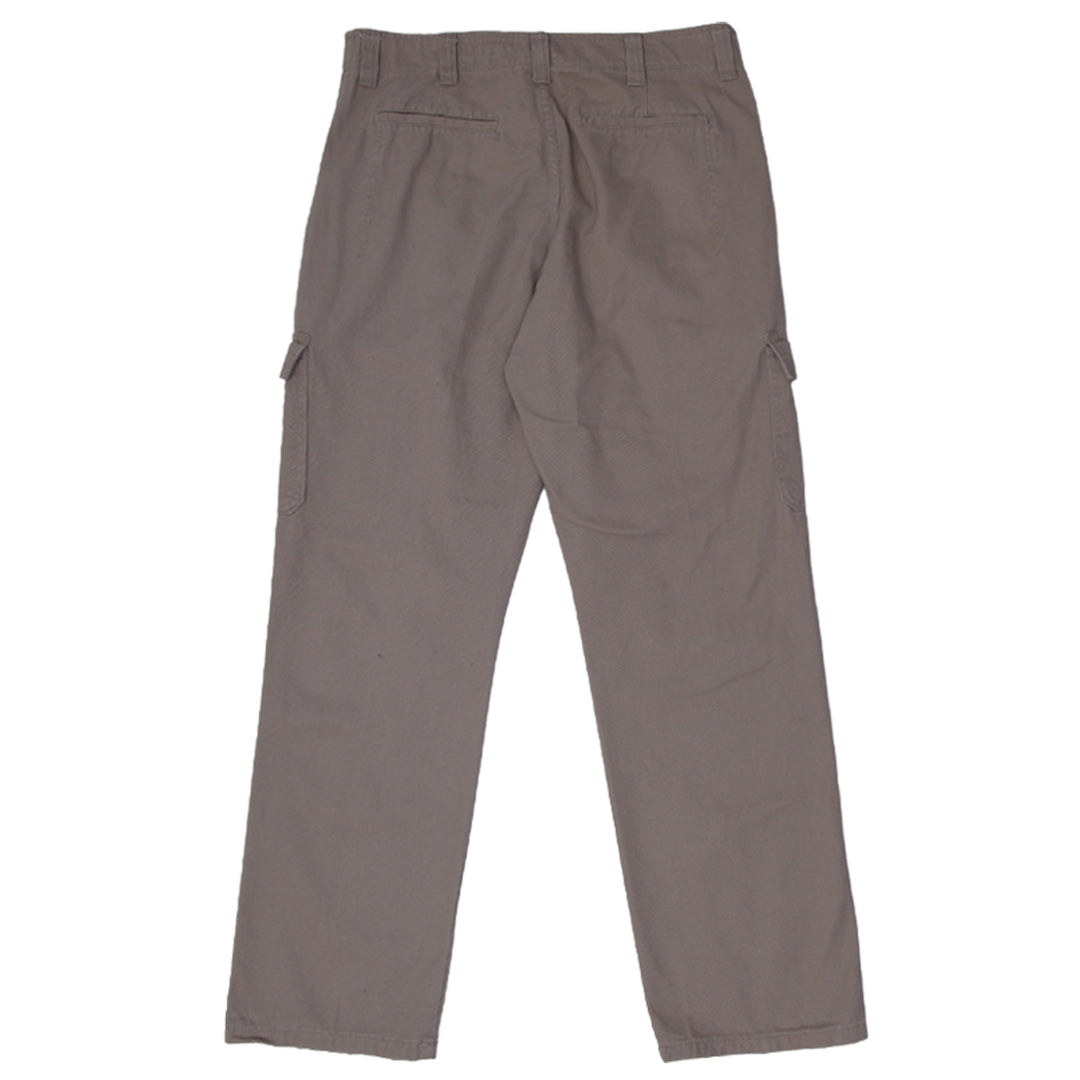 Mens Wrangler Relaxed Fit Brown Cargo Pants