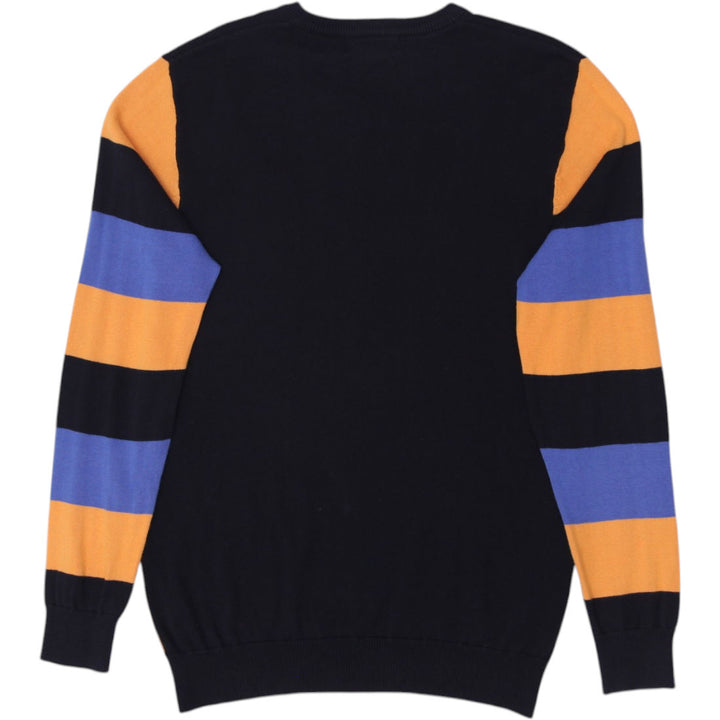 Vintage Polo By Ralph Lauren Striped V-Neck Knitwear Sweater Size XL | Migration_Jumper & Knitwear RL Collect | Fashion Rerun