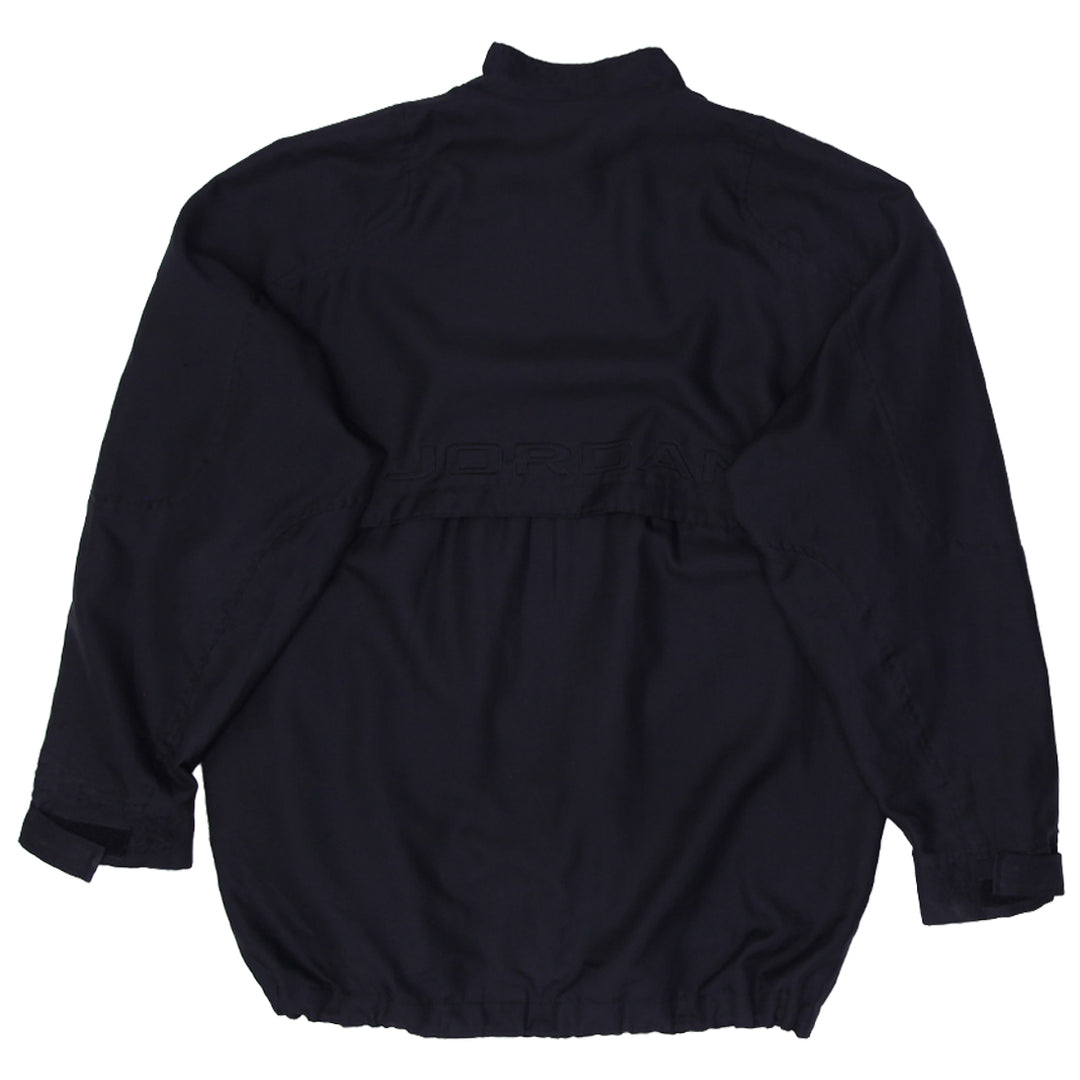 Mens Embroidered Jordan Logo 852005 Black Zip Jacket