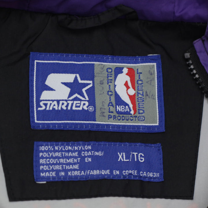 Vintage Starter NBA Phoenix Suns Quarter Zip Hooded Windbreaker Jacket Size XL - Fashion Rerun Vintage Migration_Jacket