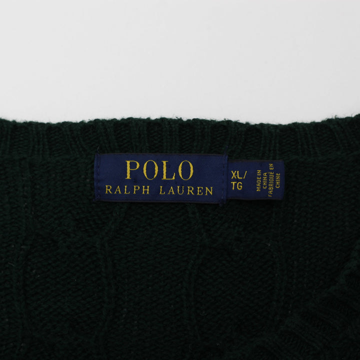 Ladies Polo Ralph Lauren Cable Knit Cotton Sweater Size XL