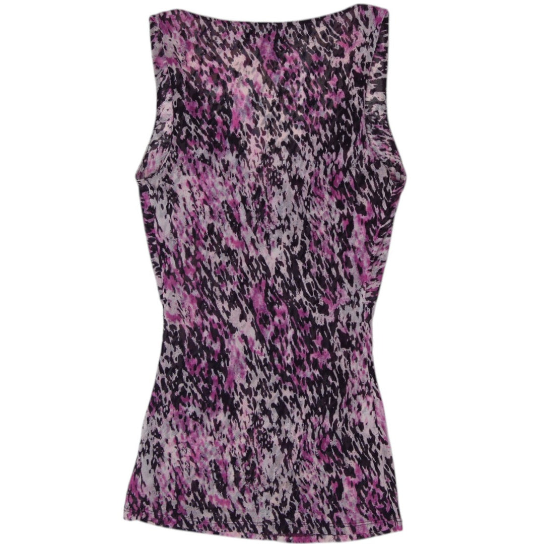 Y2K Ladies Express Twist Front V-Neck Tank Top Size XS