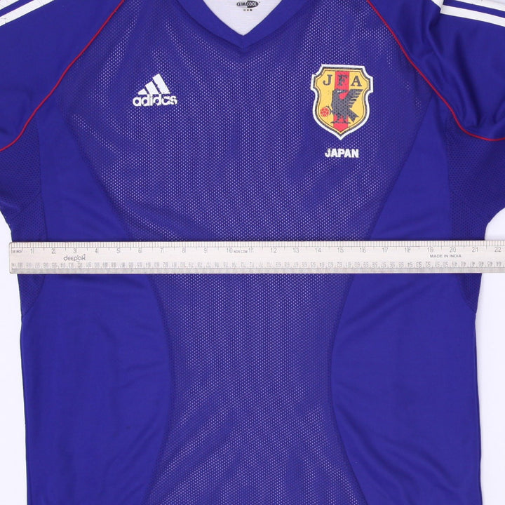 Vintage Mens Adidas Japan 2002-04 Home Football Jersey Blue World Cup 2002