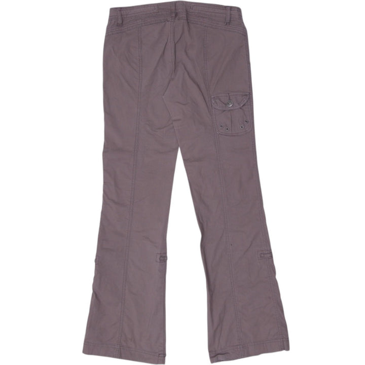 Y2K Ladies Flap Pockets Utility Brown Cargo Pants Size 7 | Migration_Jeans & Pants - Side View | Fashion Rerun