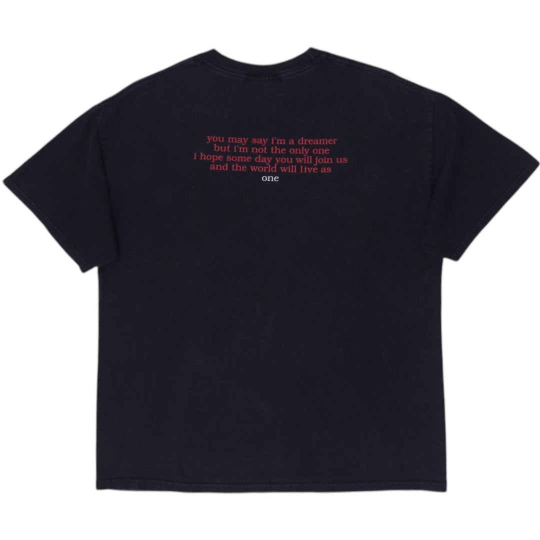 Vintage Tennessee River T-Shirt Black Graphic John Lennon