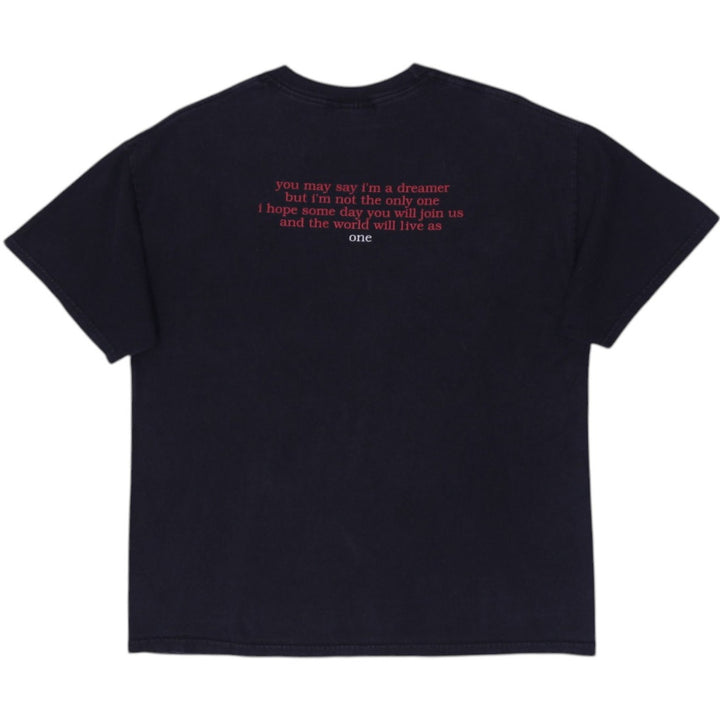 Vintage Tennessee River T-Shirt Black Graphic John Lennon