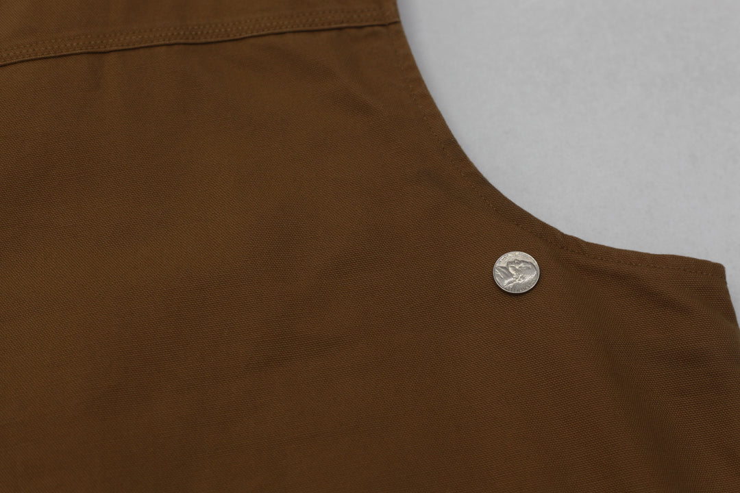 Mens Carhartt 104277 Loose Fit Washed Duck Sherpa-Lined Mock-Neck Vest