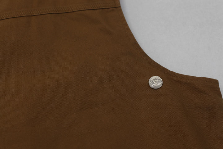 Mens Carhartt 104277 Loose Fit Washed Duck Sherpa-Lined Mock-Neck Vest