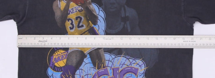 Vintage 90s Mens Salem L.A. Lakers Magic T-Shirt Made in USA Size XL | Migration_T-Shirts - View 7 | Fashion Rerun