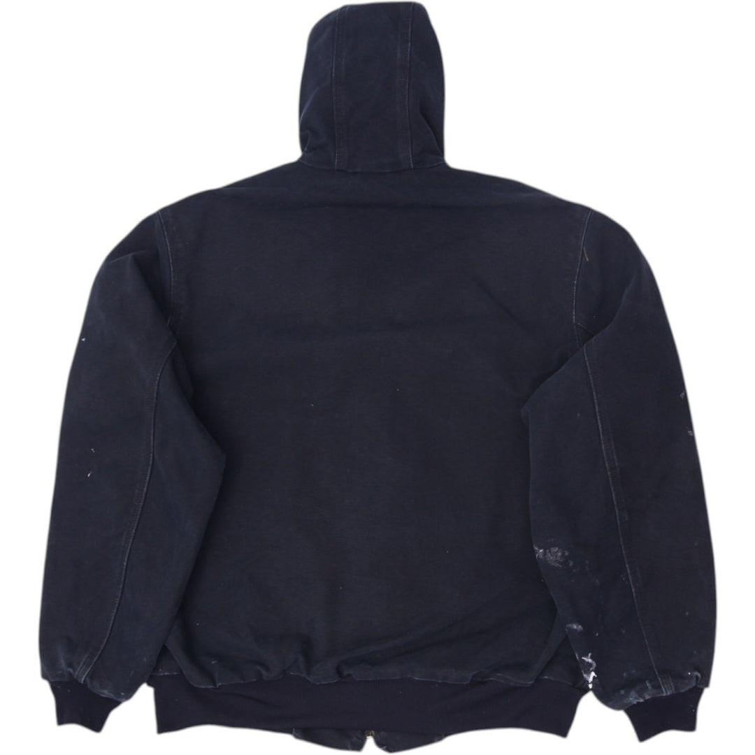 Mens J131BLK Carhartt Zip Up Hooded Workwear Paint Splatter Jacket L | Migration_Jackets WW Collection - Side | Fashion Rerun