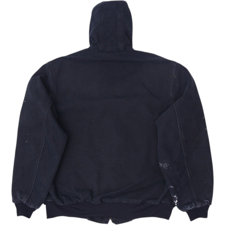 Mens J131BLK Carhartt Zip Up Hooded Workwear Paint Splatter Jacket L | Migration_Jackets WW Collection - Side | Fashion Rerun