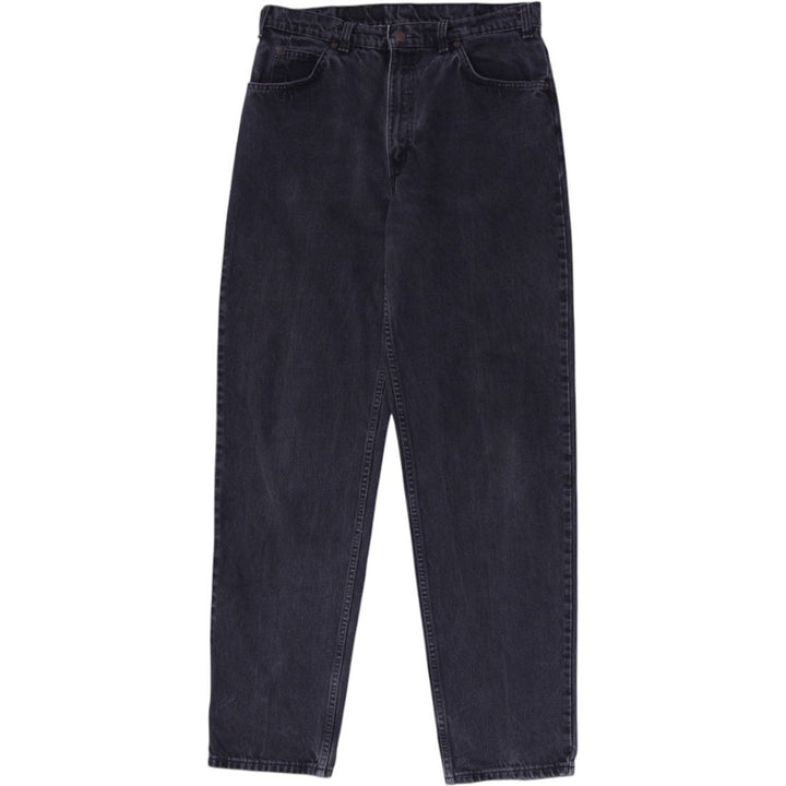 Vintage Mens Levis 634 Black Jeans Straight Fit Denim