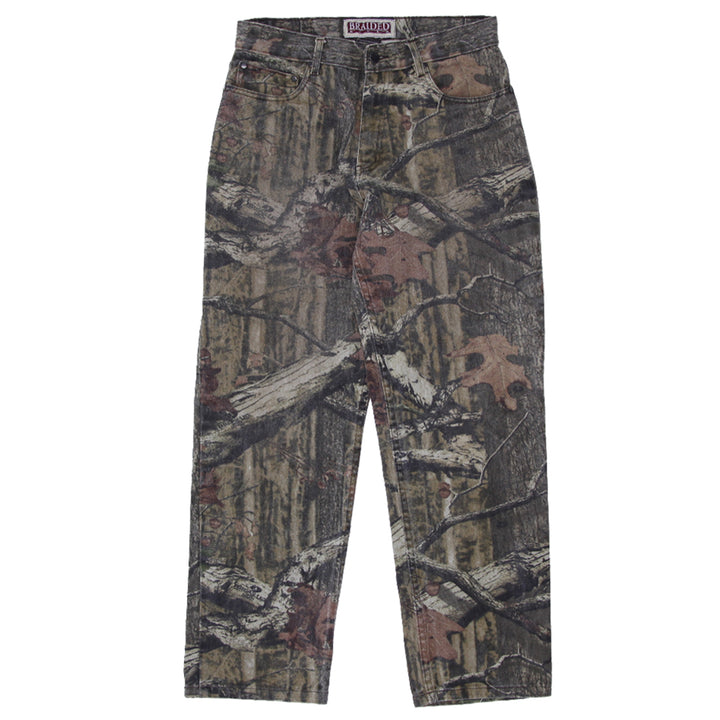 Mens Braided River Forest Camo Pants - Fashion Rerun Vintage Migration_Pants