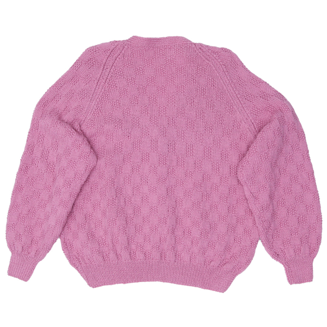 Vintage Ladies Knit Cardigan Sweater Pink - Fashion Rerun Vintage Migration_Sweaters