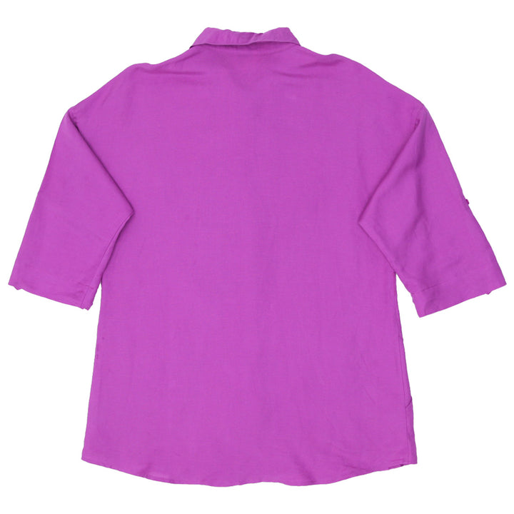 Ladies East 5TH Quarter Sleeve Purple Blouse