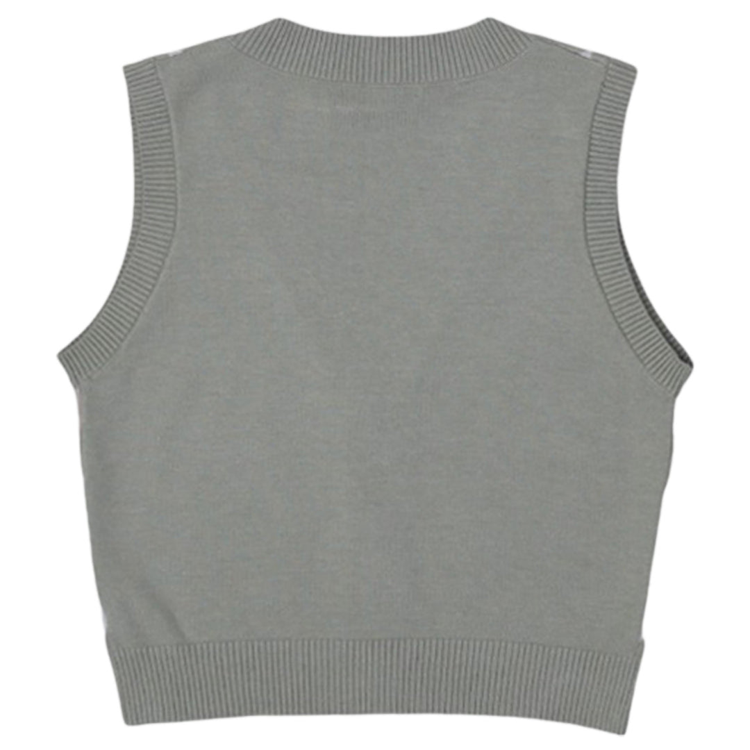 Ladies Haute Monde Argyle Sleeveless Sweater