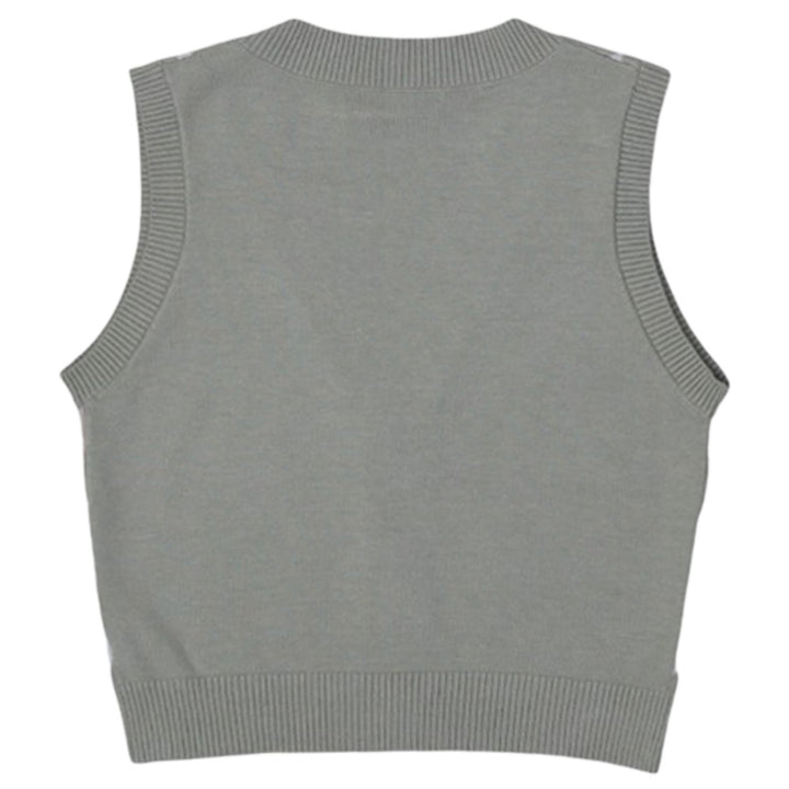 Ladies Haute Monde Argyle Sleeveless Sweater