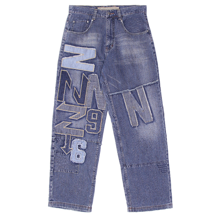 Y2K Mens 96 North Patch Work Denim Jeans