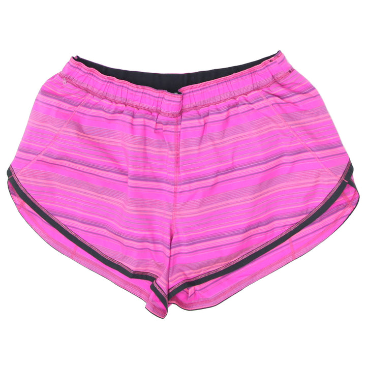 Ladies Striped Lululemon Running Sports Shorts