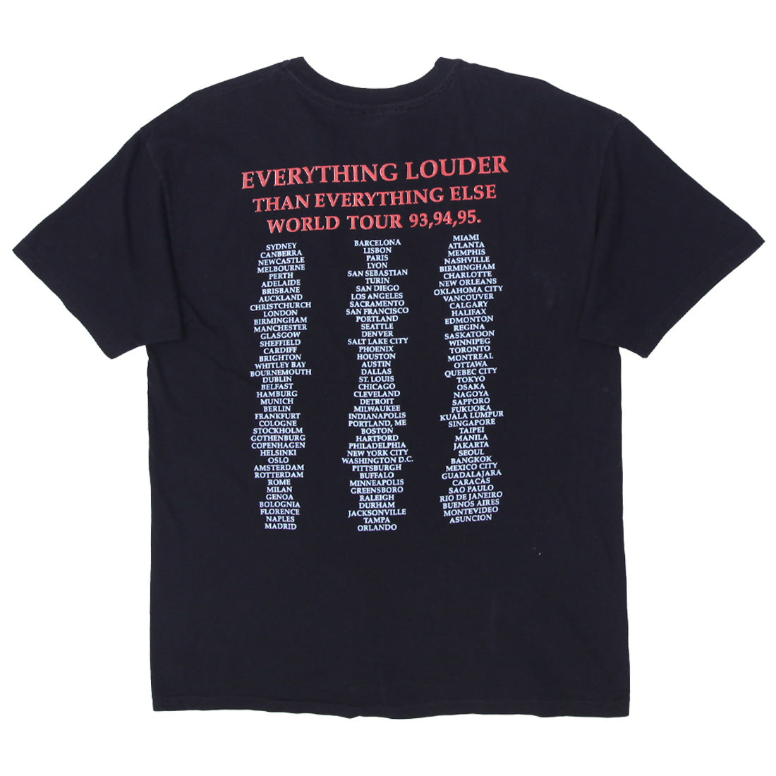 Shop Vintage Santana World Tour T-Shirt Single Stitch Made in USA