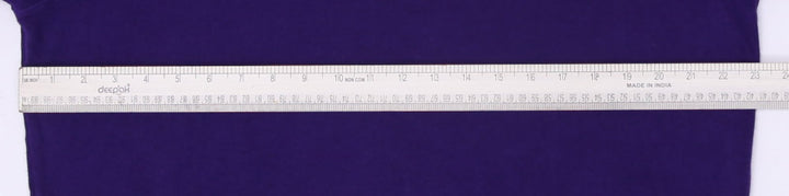 Mens Polo Ralph Lauren Sweater Purple 1/4 Zip Logo Size L