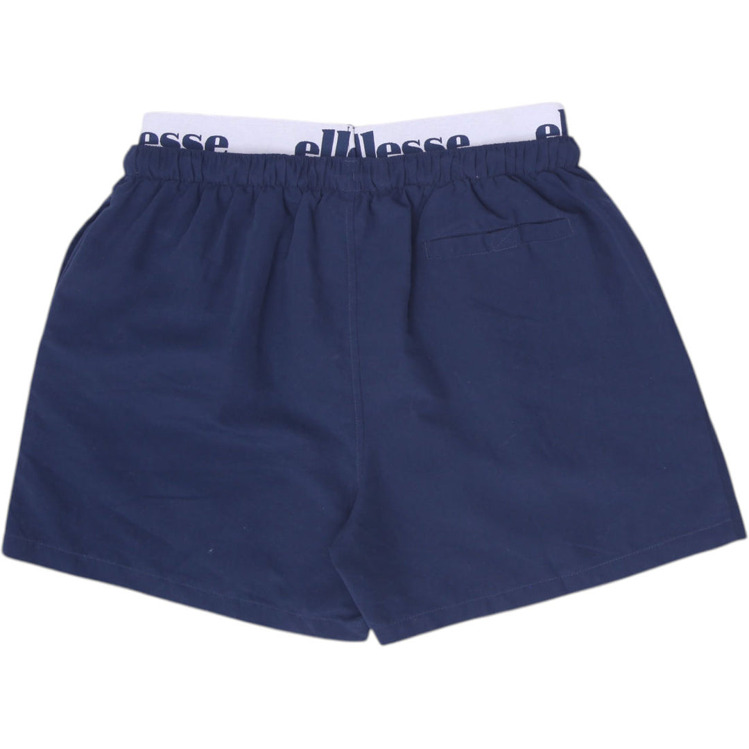 Mens Ellesse Teynor Navy Blue Logo Waistband Swim Trunks Shorts Size Large
