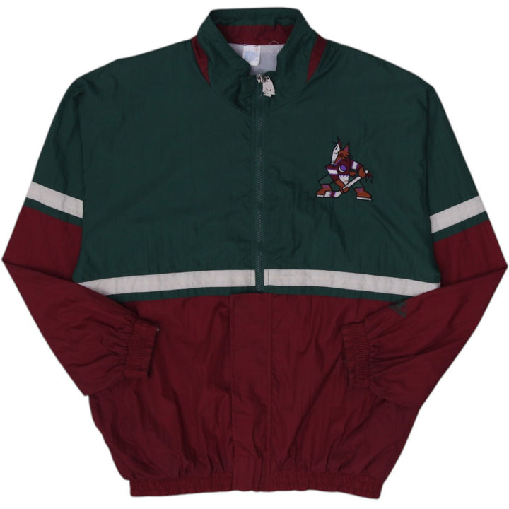 Vintage 1990s Anaheim Mighty Ducks Windbreaker Jacket Green Size XL