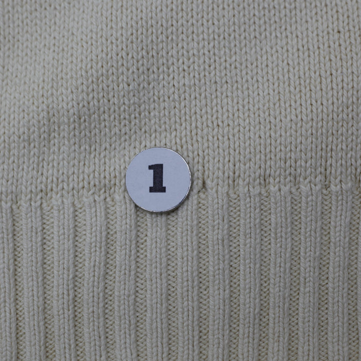 Vintage Mens Ralph Lauren Off White Cotton Logo Sweater Size L | Migration_Knitwear & Sweaters RL Collection | Fashion Rerun
