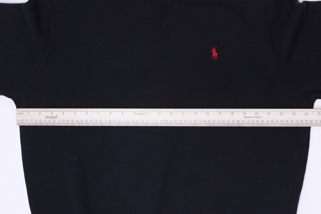 Mens Ralph Lauren Fleece Crewneck Sweatshirt Black Size L