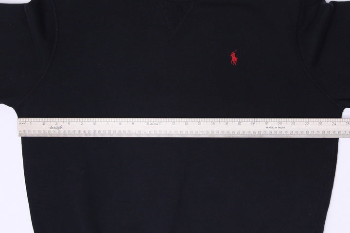 Mens Ralph Lauren Fleece Crewneck Sweatshirt Black Size L
