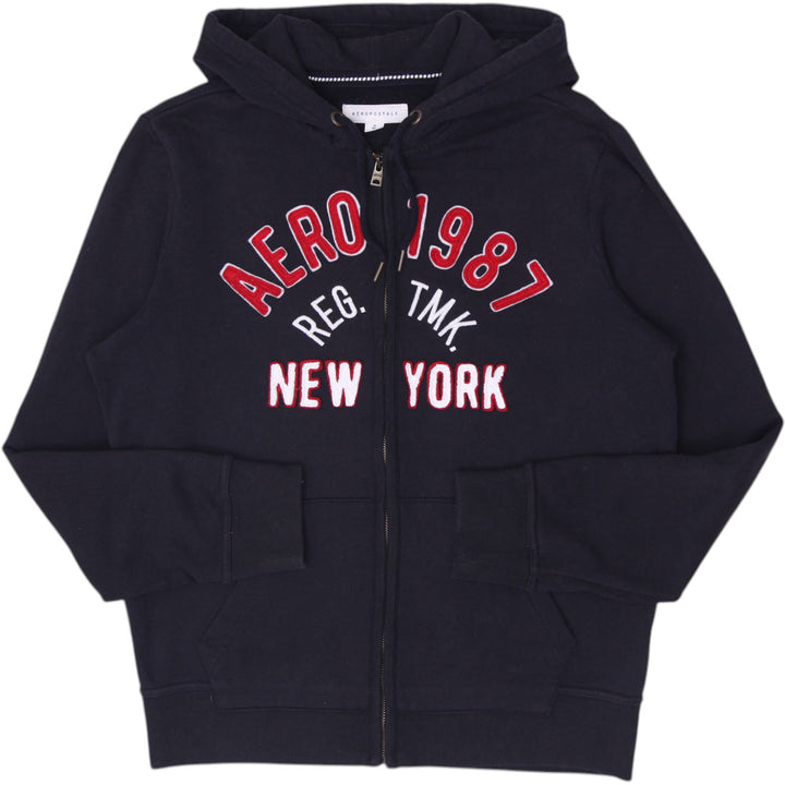 Mens Aeropostale Aero 1987 NY Full Zip Fleece Hoodie Size M