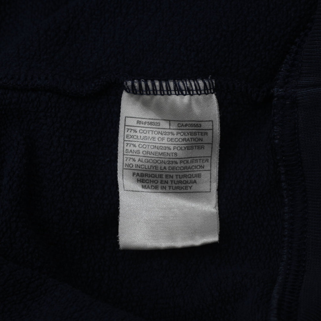 Vintage Nike Navy Blue Spell Out Logo Pullover Hoodie L | Migration_Hoodies - Detail View | Fashion Rerun