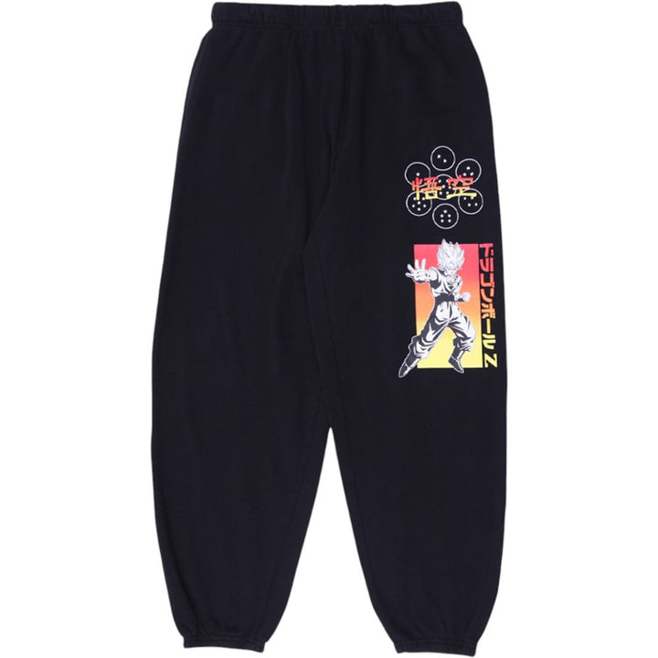 Mens Dragon Ball Z Sweatpants Black Anime Graphic Drawstring
