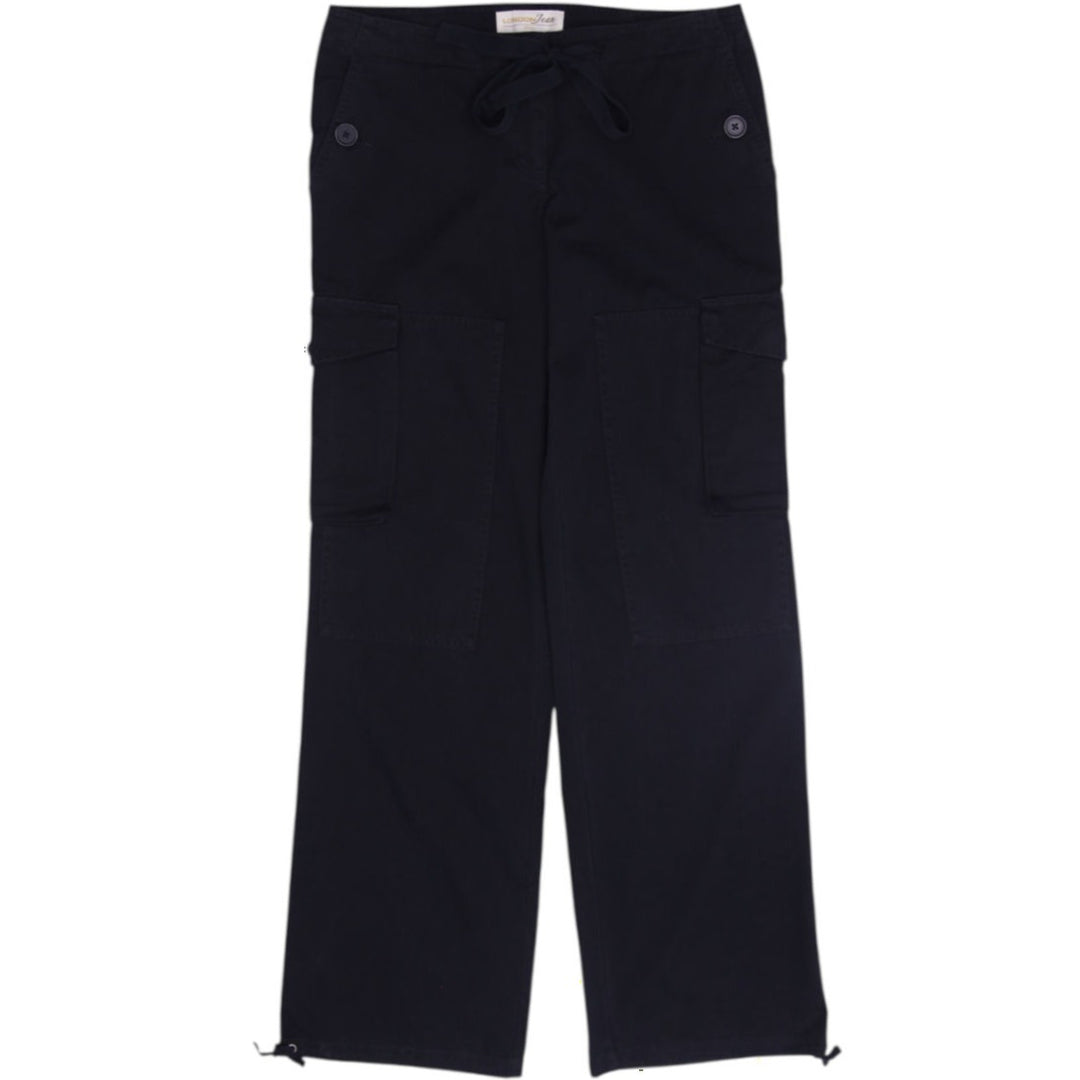 Y2K Ladies London Jean Chino Navy Cargo Pants Size 6