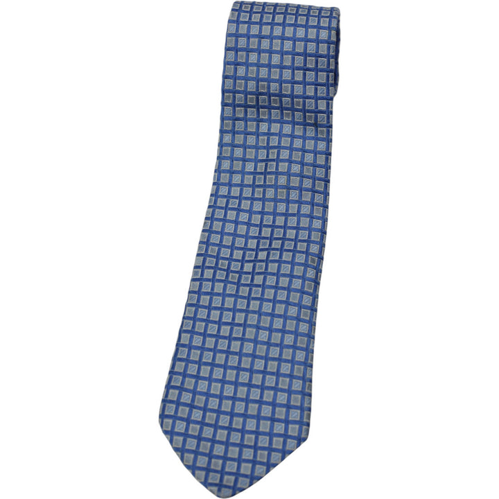 Mens Tommy Hilfiger 100% Silk Blue Neck Tie