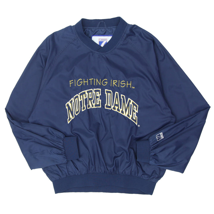 Vintage Logo 7 Fighting Irish Notre Dame V-Neck Jacket