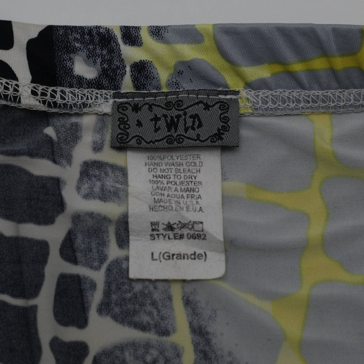 Y2K Abstract Halter Tank Top Size L | Migration_Y2K Tops - Back View | Fashion Rerun