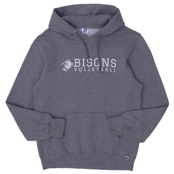 Mens Russell Athletic Bisons Volleyball Hoodie Gray - Fashion Rerun Vintage Migration_Sweaters